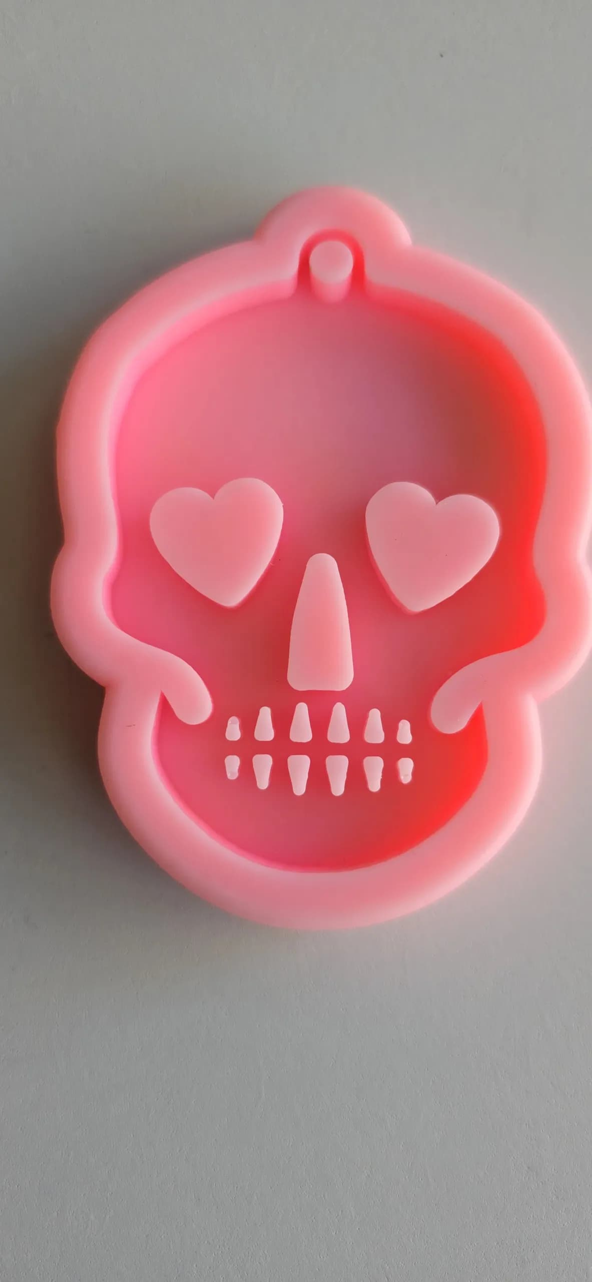 Molde calavera rosada