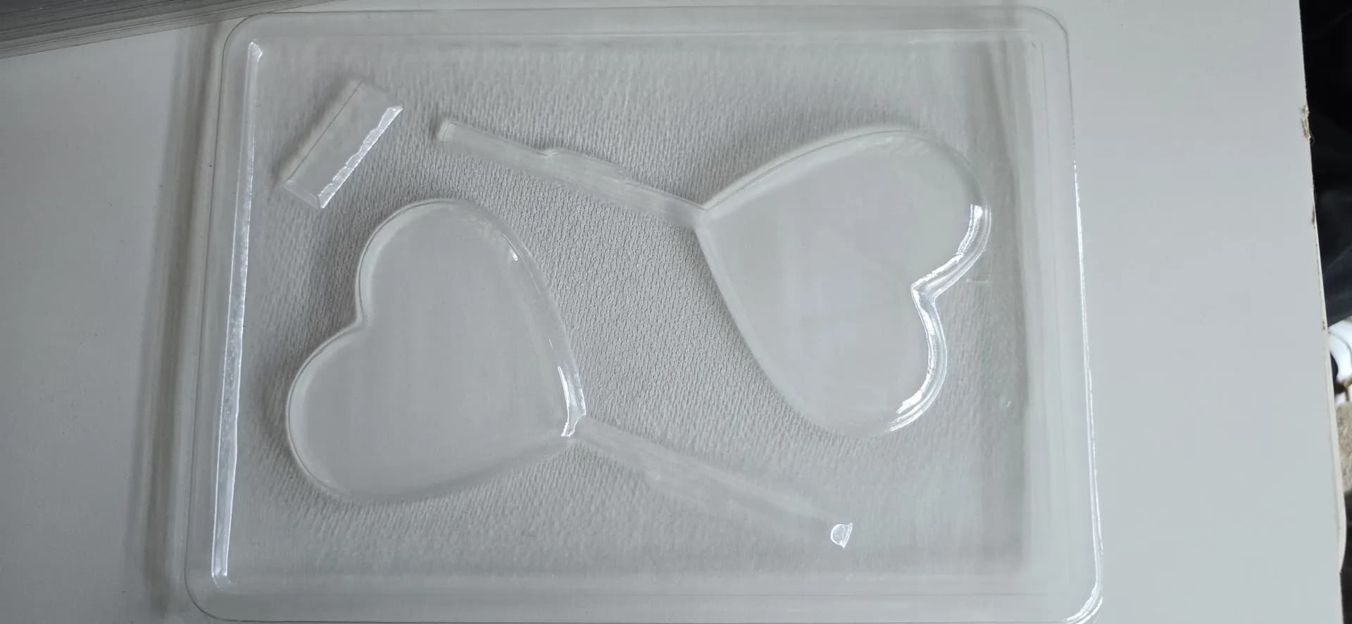 Paleta de corazón liso x2